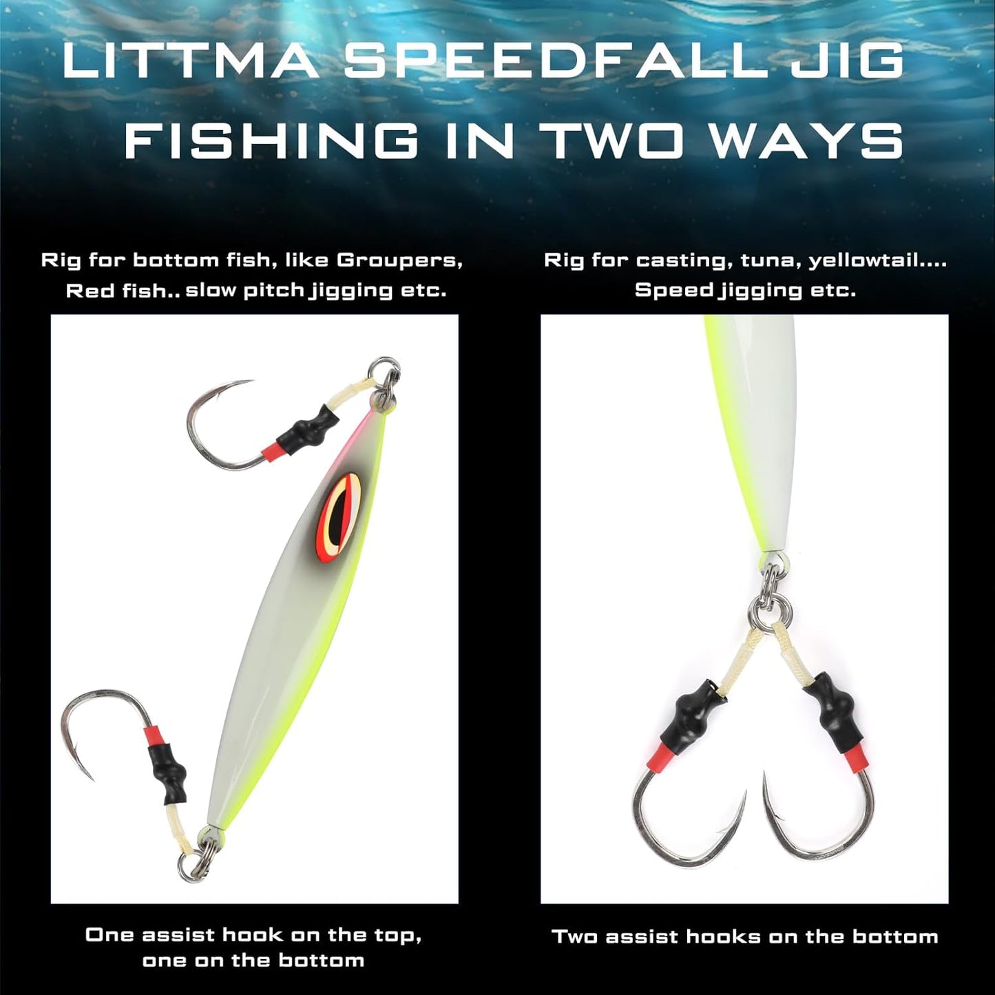 LITTMA Katana Speed Fall 150g 250g 350g - LittmaFishingUSA