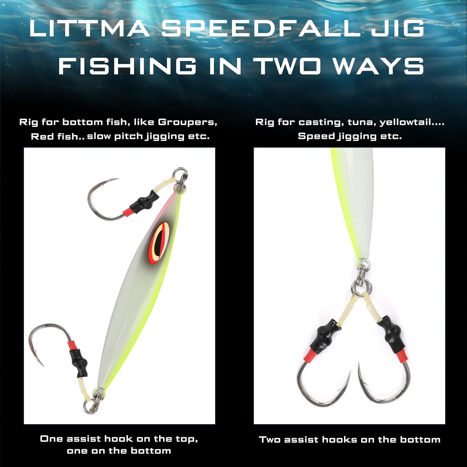 LITTMA Katana Speed Fall 80g 100g - LittmaFishingUSA