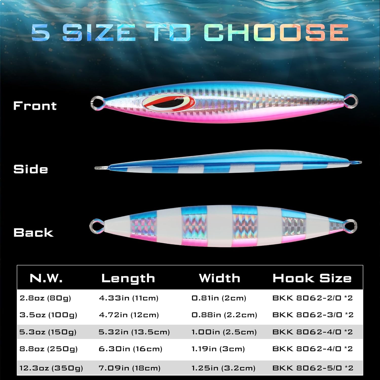 LITTMA Katana Speed Fall 80g 100g - LittmaFishingUSA