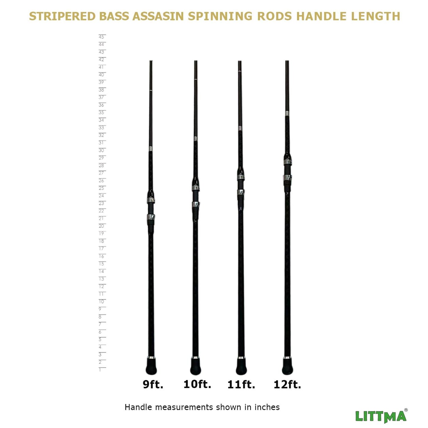 LITTMA Striped Bass Assassin Fishing Rod Surf Spinning Rod