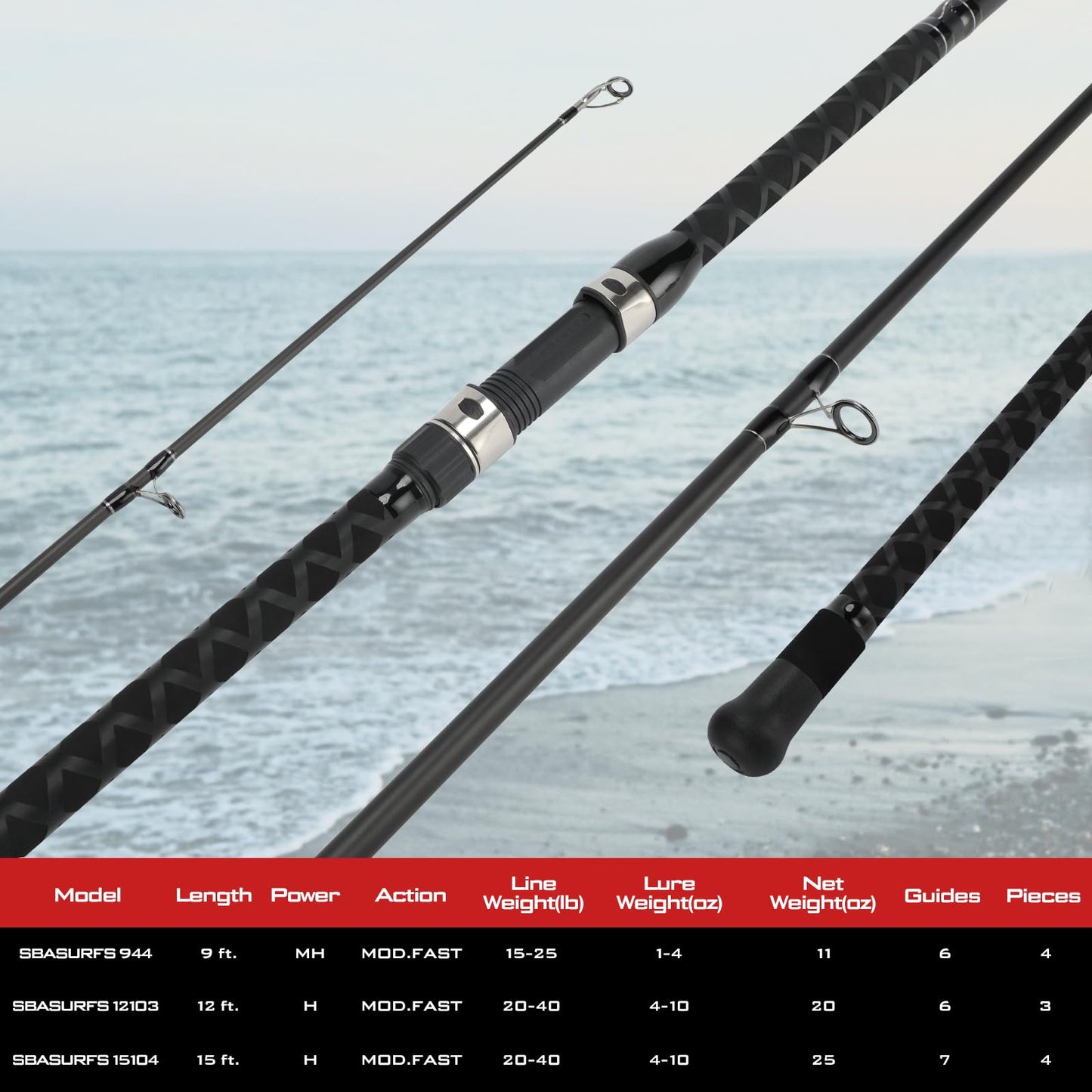 LITTMA Striped Bass Assassin Fishing Rod Surf Spinning Rod